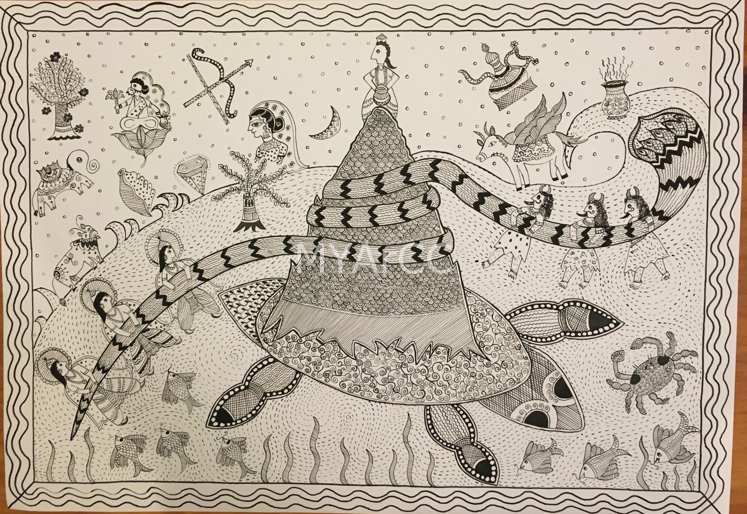 Godna Art Samudra Manthan